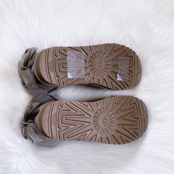 UGG Classic Double Bow Mini Goat Boots - Picture 7 of 8
